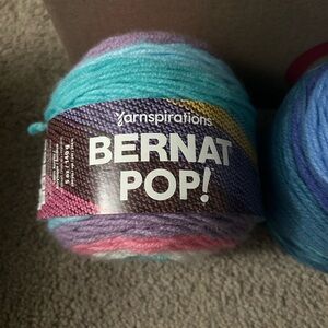 Bernat Pop! Multicolor Chunky Yarn - Pastel Blues & Purples